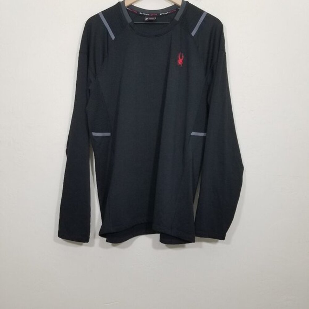Spyder Active Long Sleeve Pullover Shirt Black Size L